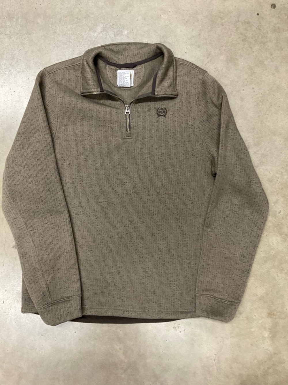 Cinch Men's Half-Zip Pullover Jacket - Brown